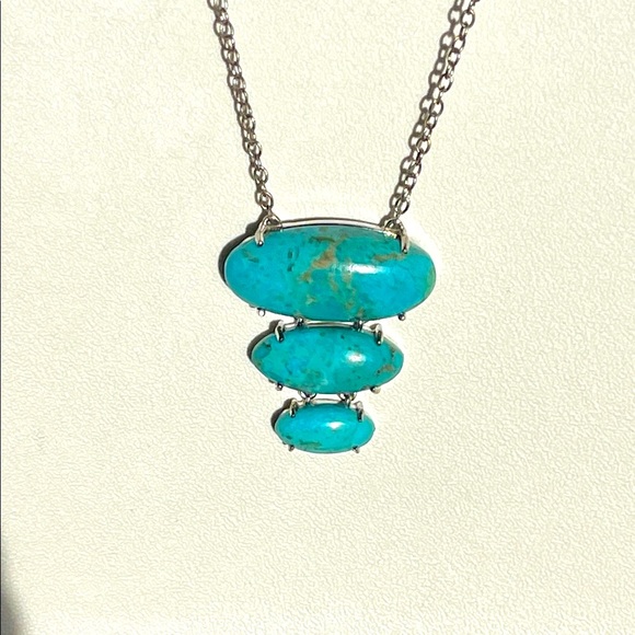 native american Turquoise sterling Silver Pendant Necklace - Picture 7 of 11